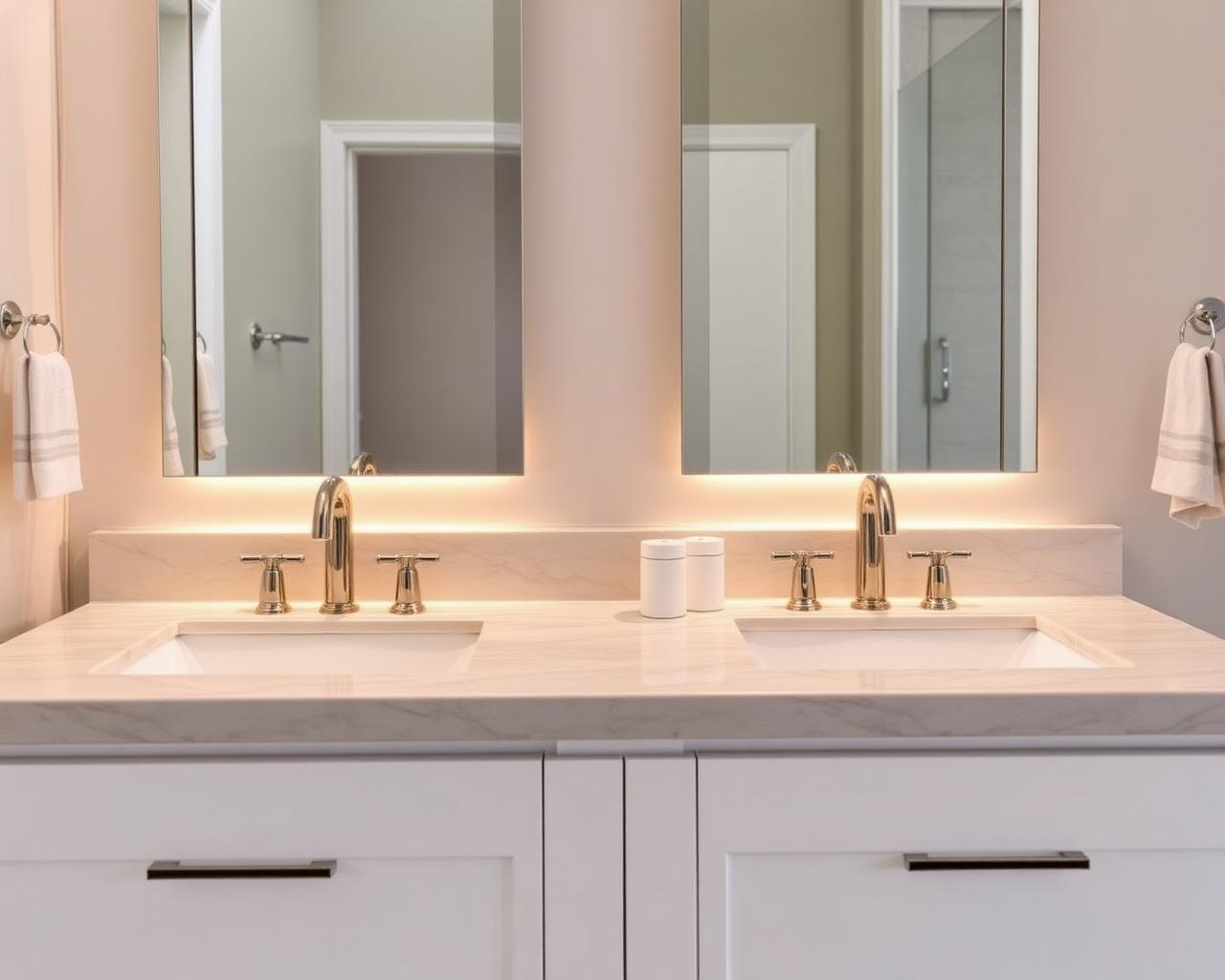 Dual vanity bathroom